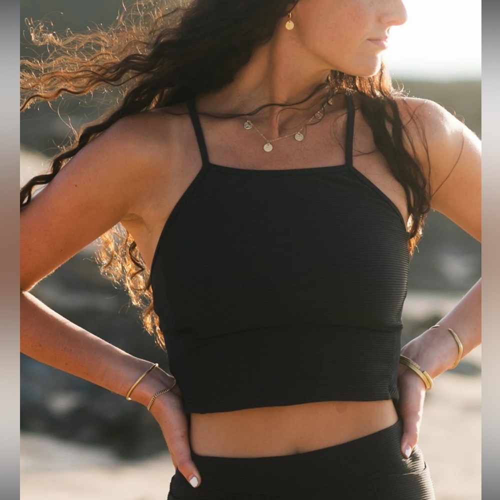 Nani Swimwear Black Strappy Midkini